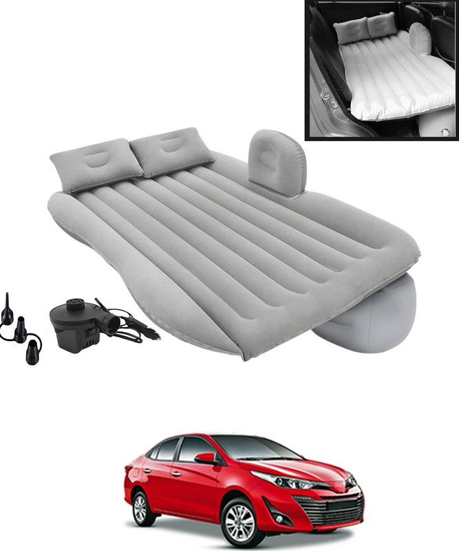 AYW Grey Inflatable Travel Bed With Two Pillows And Pump For Camping-326 Car Inflatable Bed
