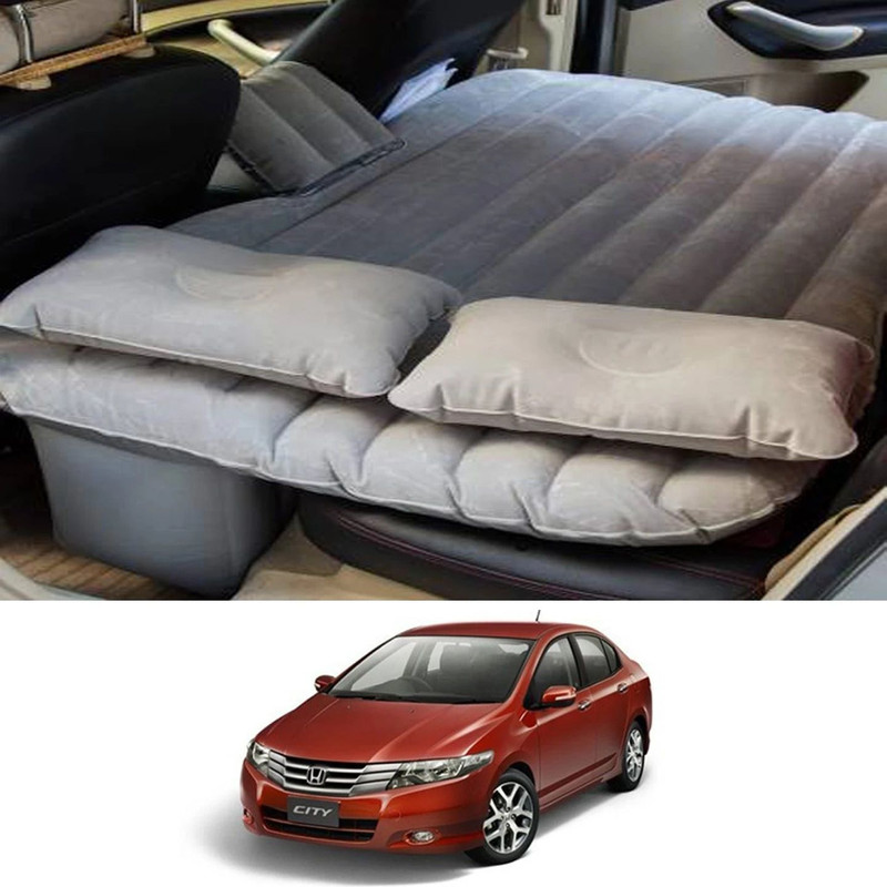 AYW Silver-Inflatable-Bed-Honda City Old Premium Finish & Waterproof Car Inflatable Bed(Universal For Car)