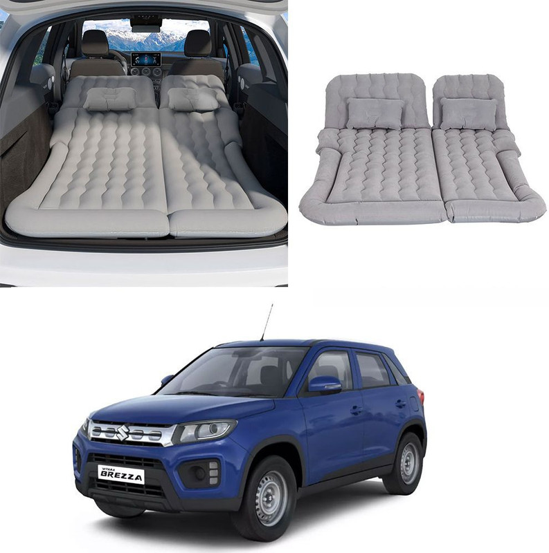 Oshotto Multifunctional Car Inflatable Bed Air Mattress SUV For Maruti Brezza (Grey) Car Inflatable Bed(Vitara Brezza LDi)