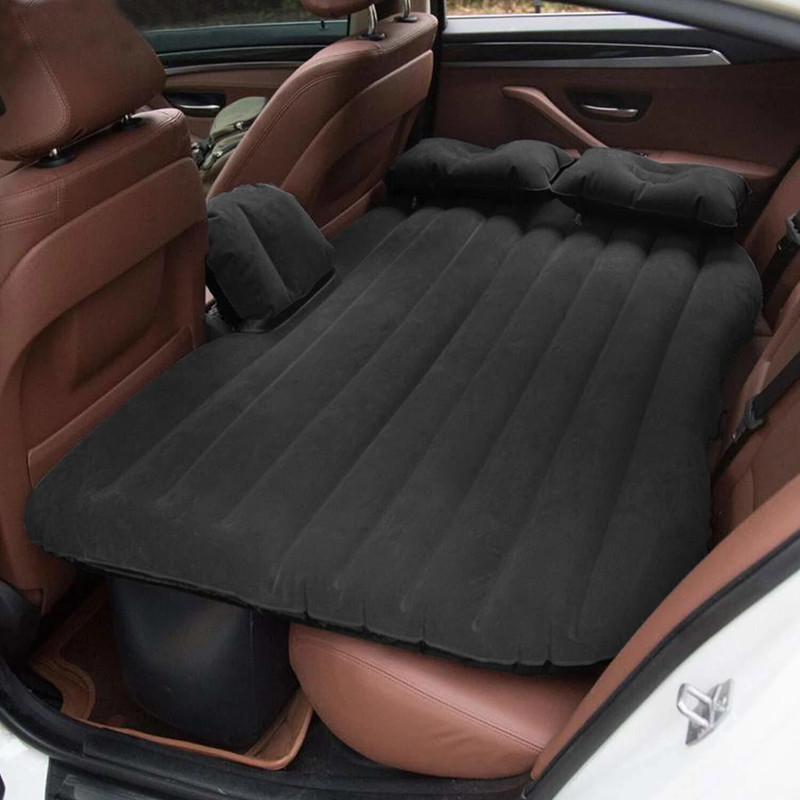 ketmart Multifunctional Inflatable Car Bed Mattress with Two Air Pillows Mattress Sofa with Two Air Pillows, Air Pump & Repair Kit, Multipurpose Type Car Inflatable Bed(i10 Active, Innova, Tavera, WagonR, Creta, 800)