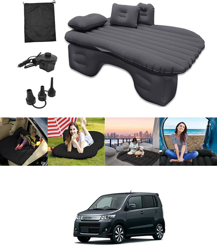 DHARU Premium Car Inflatable Bed-Black N1A28 Car Inflatable Bed(WagonR Stingray)