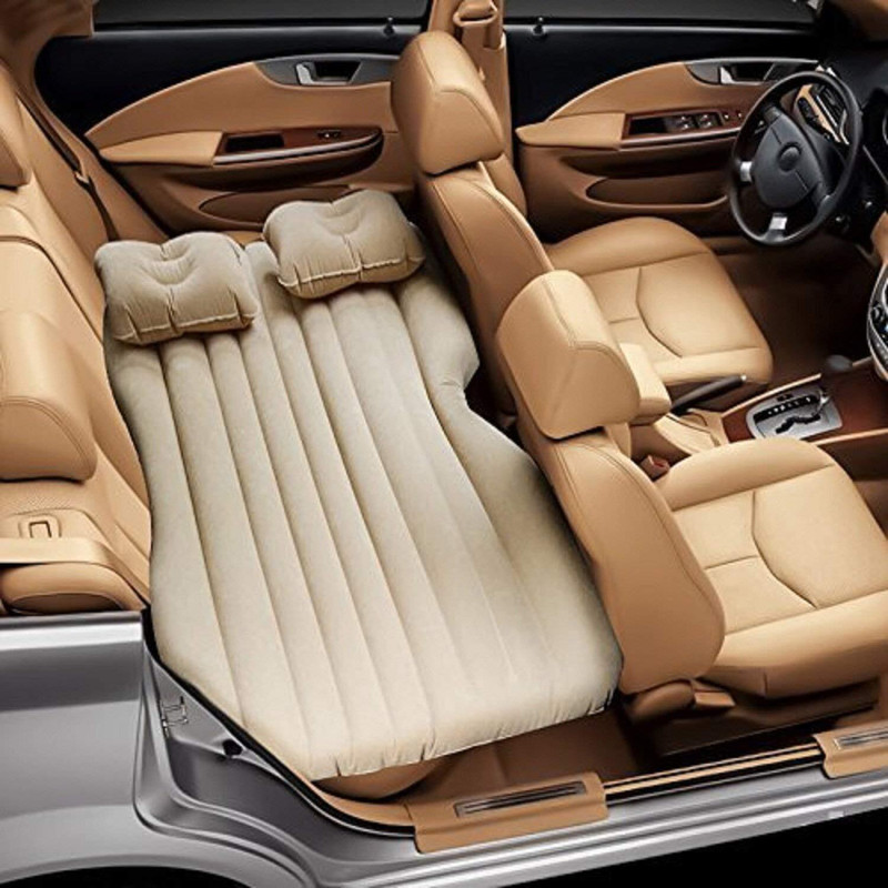 DHULO Premium Car Inflatable Bed with Pump & 2 Air Pillow Car Inflatable Bed