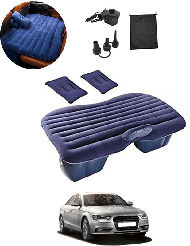 RKPSP Car Blue Inflatable Bed with Pump & 2Air Pillow Soft Material Universal Fit-222 Car Multifunctional/Durable/Premium Inflatable Back Seat/Camping Air Mattress Car Inflatable Bed(S4)