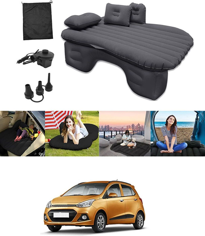 DHARU Premium Car Inflatable Bed-Black N1A56 Car Inflatable Bed(Grand i10)