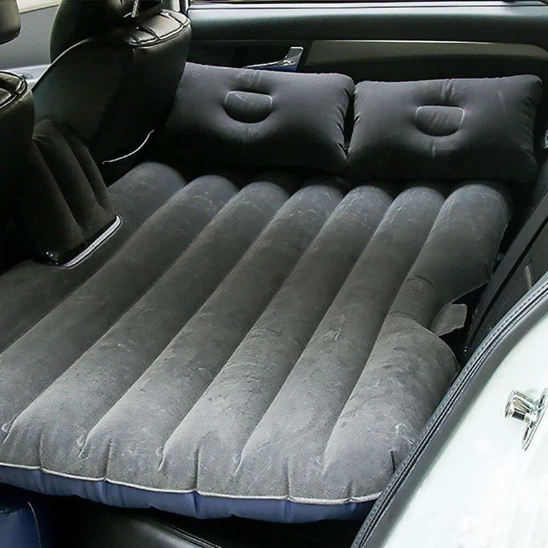 casago CSMGD1P Inflatable Car Air Mattress with 2 Pillows & Air Pump Portable Compact Twin Size Back Seat Soft Sleeping Bed Travel Sleeping Back Seat Comfortable Vehicle With Electric Pump Car Inflatable Bed(Universal For Car)