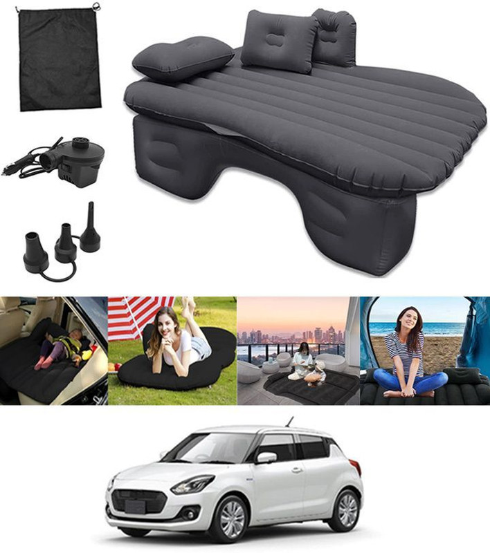 DHARU Black Car Inflatable Mattress DRN193 Universal Fit Car Inflatable Bed Car Inflatable Bed(Swift)