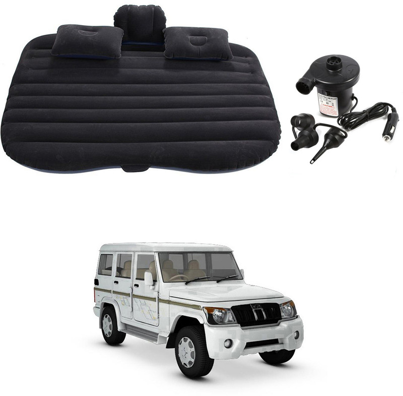 Oshotto Car Travel Inflatable Bed Mattress with Two Air Pillows For Mahindra Bolero Car Inflatable Bed