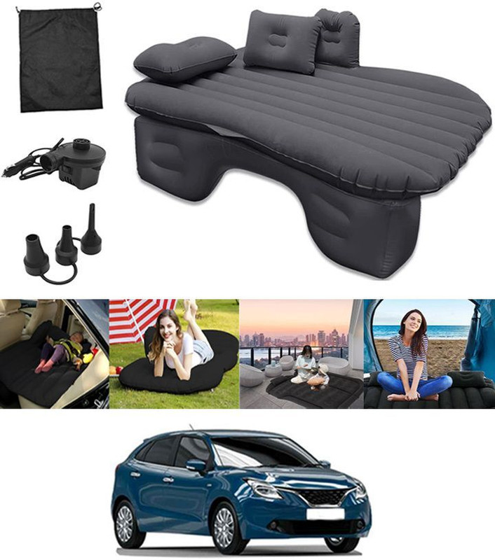 DHARU Black Car Inflatable Mattress DRN164 Universal Fit Car Inflatable Bed Car Inflatable Bed(Baleno)
