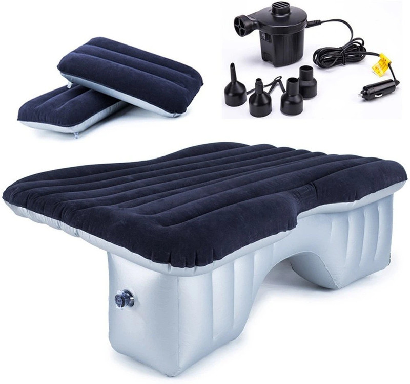 HSR Multifunctional Inflatable Car Bed Mattress with Two Air Pillows, inflatable Car bed mattress Car Inflatable Bed(CR-V, Sunny, Rapid, Zica, Grand Dicor, Cooper, Innova, Mobilio, i10 Active, Universal, Discovery Sport, Amaze, Tavera, New Swift)