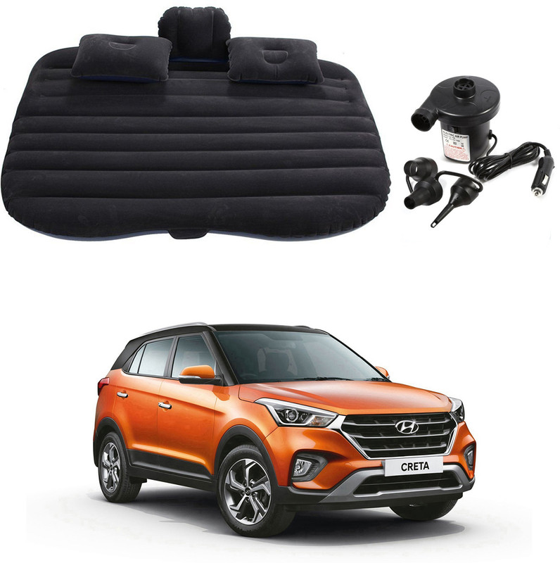 Oshotto Car Inflatable Bed Mattress with Two Air Pillows For Hyundai Creta (2015-2019) Car Inflatable Bed