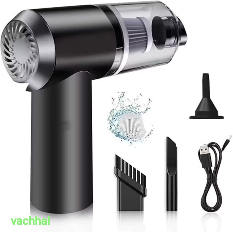 Vachhal 3 in 1 Vacuum Cleaner High Power Car Vacuum Cleaner Wet and Dry Cordless 3 in 1 Vehicle Interior Cleaner(1 ml)