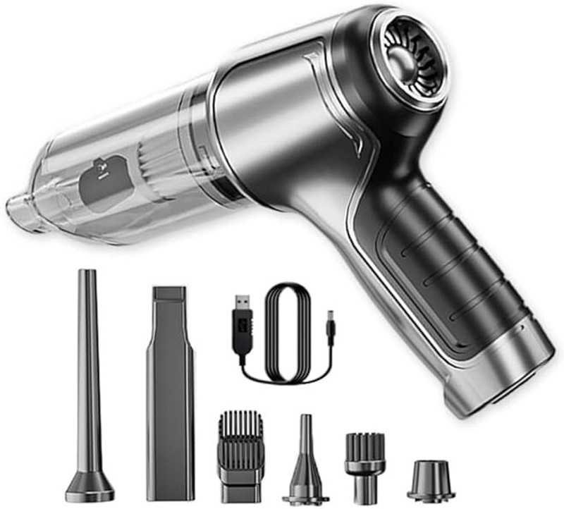 Novmiko Vacuum Cleaner for Car&Home|6 in 1 Vacuum|19000PA HighPower|Rechargeable 4000mAh 42156 Vehicle Interior Cleaner(4 g)