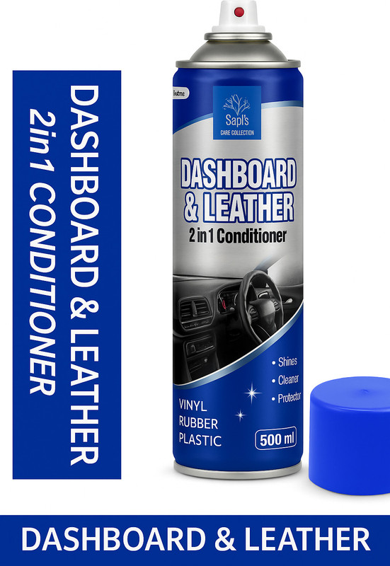 SAPI'S Dashboard & Leather Cleaner Dashboard & Leather Foam Washer Can 500ml Vehicle Interior Cleaner(500 ml)