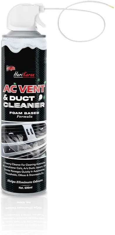 Harikaran AC Vent 500 ML Car AC Vent & Duct Cleaner Spray Form with Long No-sal Pipe Vehicle Interior Cleaner(500 ml)