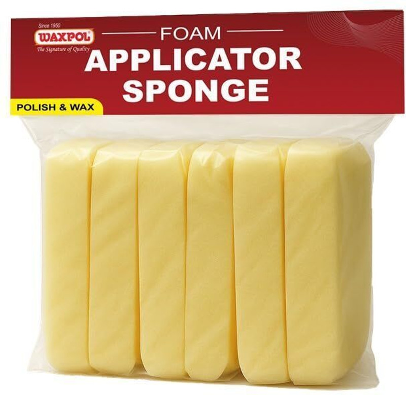 The Waxpol Industries Limited Waxpol Soft Foam Applicator Sponge for Polish & Wax (Pack of Six) Waxpol Soft Foam Applicator Sponge for Polish & Wax (Pack of Six) Vehicle Interior Cleaner(20 ml)