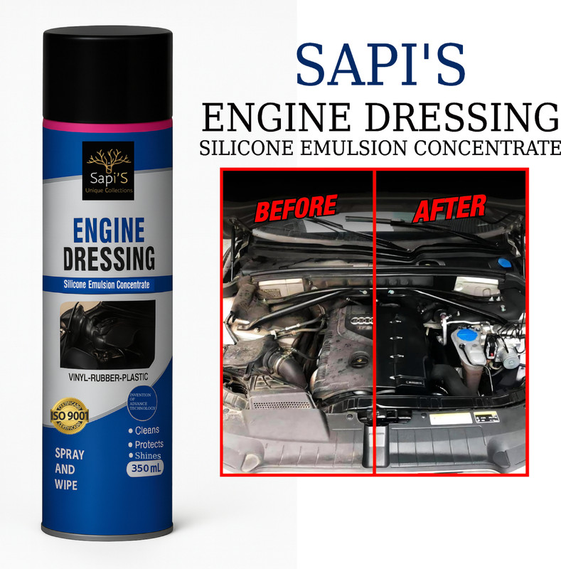 SAPI'S Liquid Car Polish for Exterior, Chrome Accent, Leather(350 ml, Pack of 1)