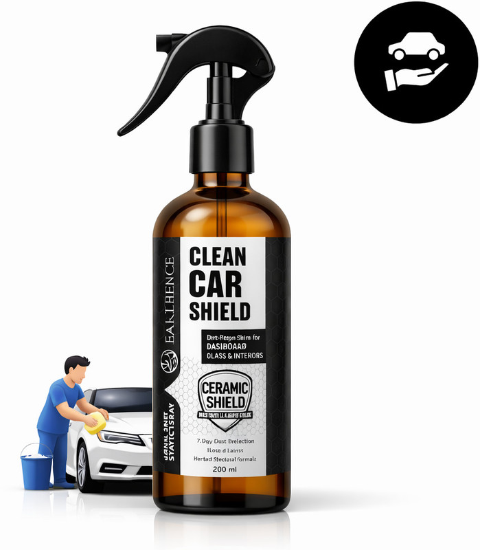 Earthens Car Cleaning Spray | Dashboard & Interior Cleaner | Shine Polish PS-202 Vehicle Interior Cleaner(200 ml)