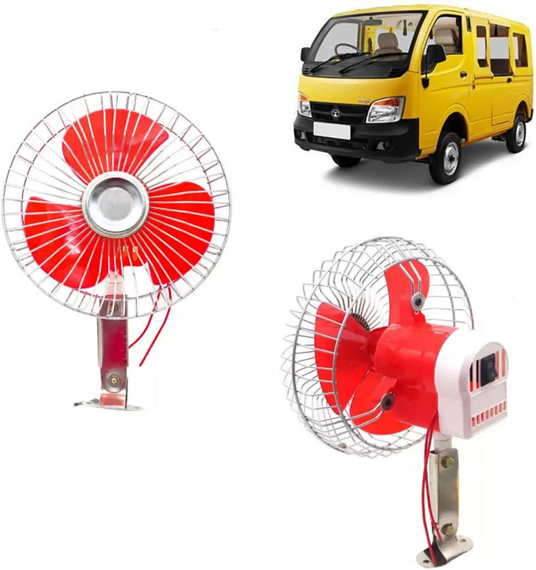 Ajeetech DC Fan 6 Inch 12V Automotive Fan For Car/Truck/Auto rickshaw Car Powerful Car Interior Fan(12 V)