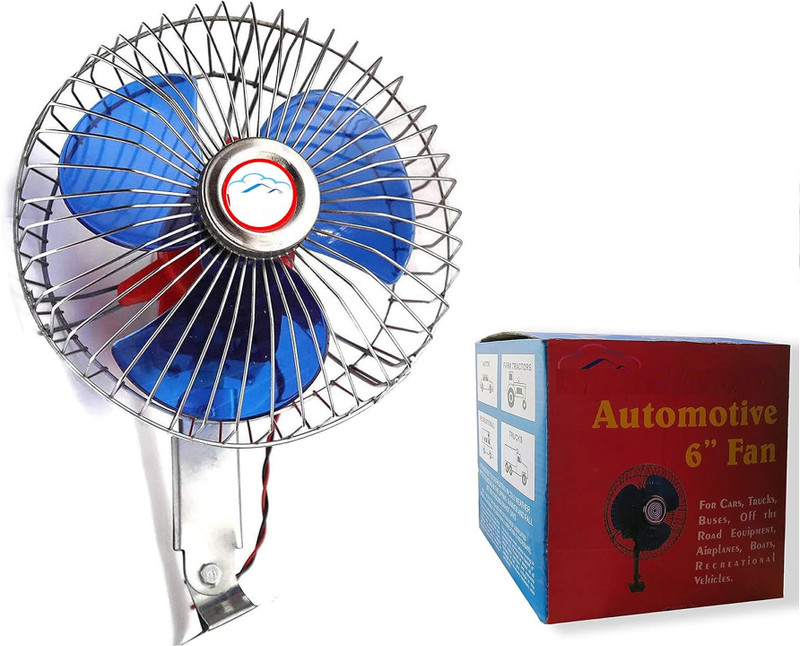 Ajeetech 12V Dc Power Air Circulating Roof Fan for Universal for Cars, Truck_ Car Interior Fan(12 V)
