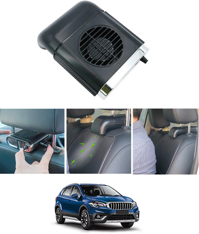 CCMM Unique Design 12V Universal Black Waterproof Car Seat Cooling Fan-221 Car Interior Fan(12 V)