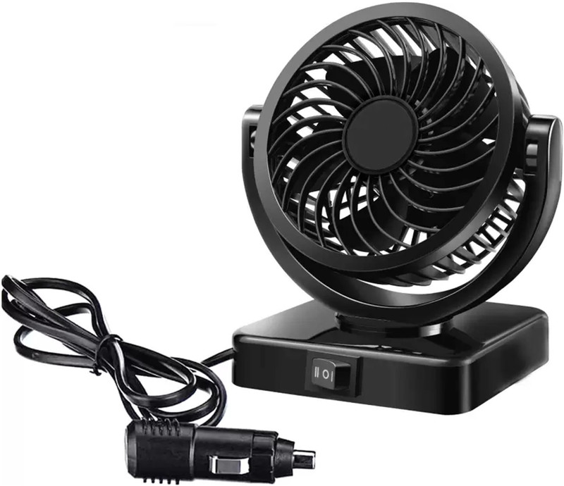 Ajeetech Universal Car Fan 360 Degre Rotatable Single Head Dashboard Auto Cooling for all Car Interior Fan(12 V)