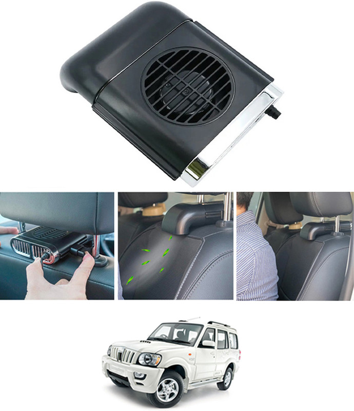 RKPSP Car F405/5V/3 Speed Seat Cooling Fan Space Saving Portable Fan Universal-238 Car Interior Fan(5 V)