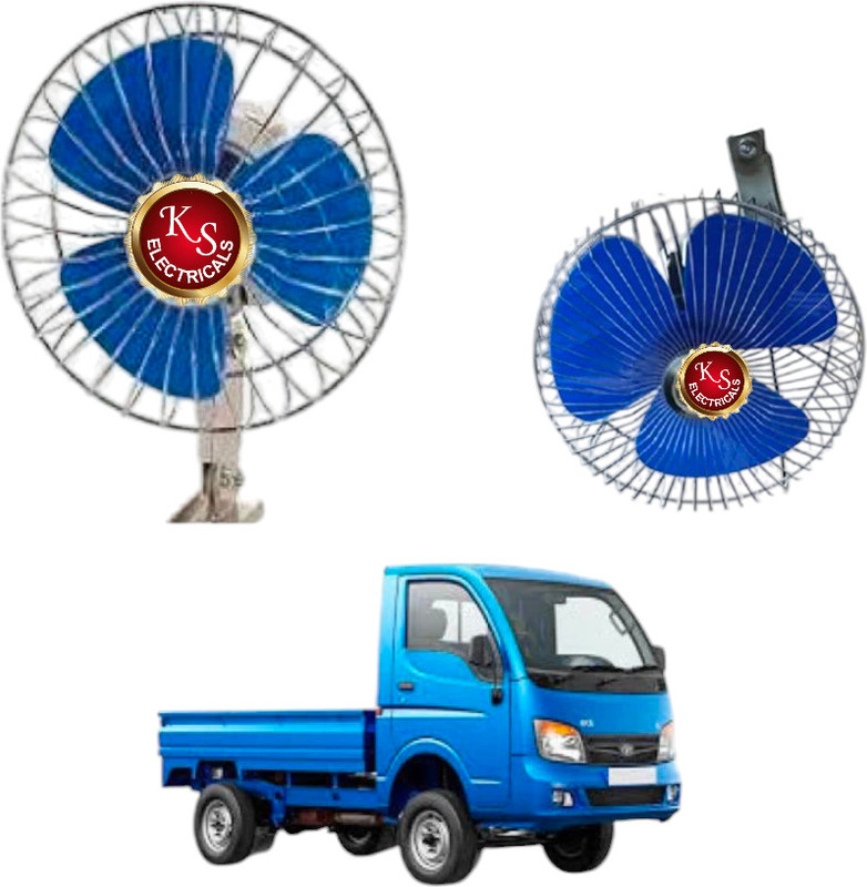 Superimo Car Dc Battery Fan 6 inchi 12v (tempo,truck,bus) Car Interior Fan(18 Hz)