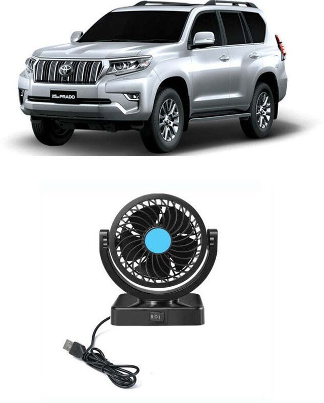 Zplusacc DOUBLE Car Fan 12v 360 Head 2 Speed Optimization For UNIVESAL CAR FF-10 Car Interior Fan(12 V)