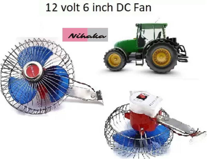 NIHAKA DC 12volt Inch Fan For Car/Truck/Bus/Jeep/Auto Car Interior Fan(12 V)