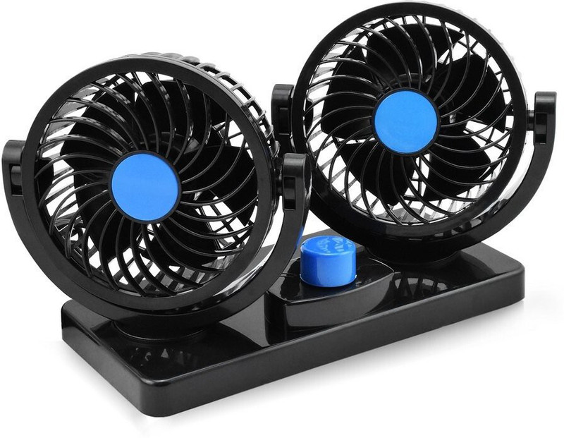 JSCoritan New_Fans,12V Electric Auto Cooling Fan, Headrest 360 Degree Rotatable Car Interior Fan(12 V)