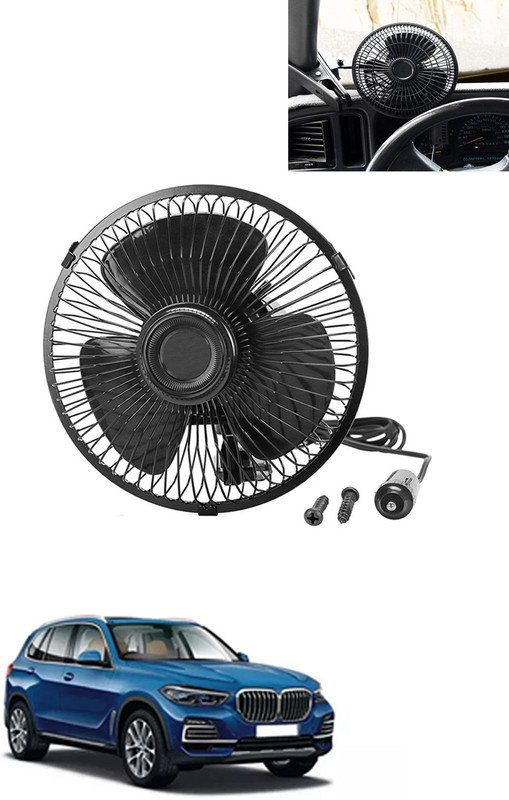 MATIES 6inch Black Steel Rotable fan Suitable For Car,Interior Fan-312 Car Interior Fan(12 V)