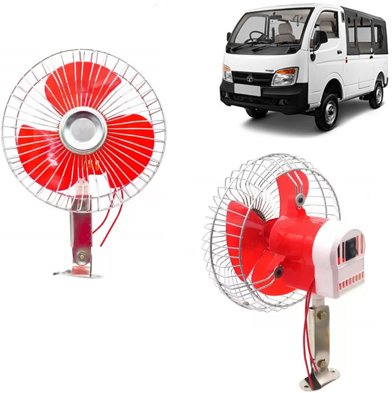Ajeetech DC 100% copper made Universal 12V One For All Vehcles DC Car Bus Auto Portable Fan_ Car Interior Fan(12 V)