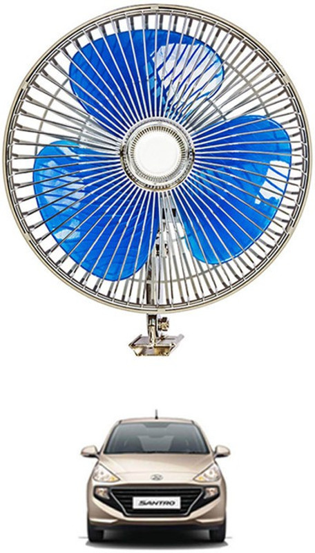 AYW 6Inch/12V Portable Oscillating (Car/Truck/Bus) Steel Fan For Santro-Hyundai Car Interior Fan(12 V)