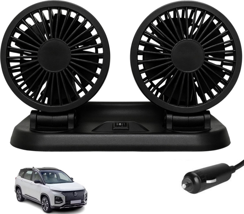 Sumoy Dual Rotating 12V Car Fan for Interior Cooling Comfort for MG Hector Car Interior Fan(12 V)