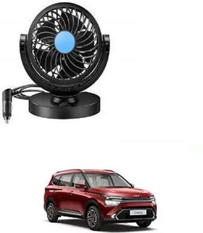 paxauto Car Mini Electric Fan 360 Rotating Strong Wind Fan Low Noise Portable PP07 Car Interior Fan(12 V)