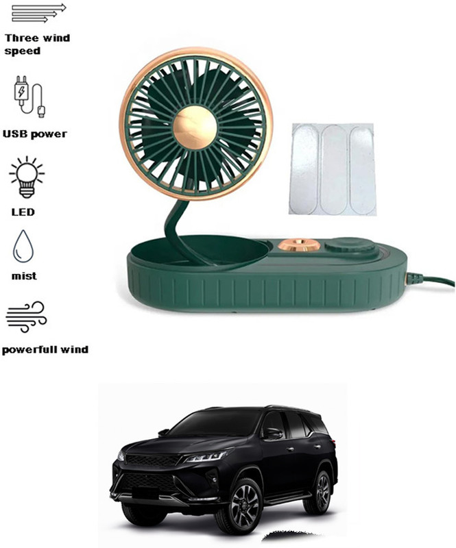 MATIES Humidifier Fan For Car Dashboard 91 Car Interior Fan(5 V)