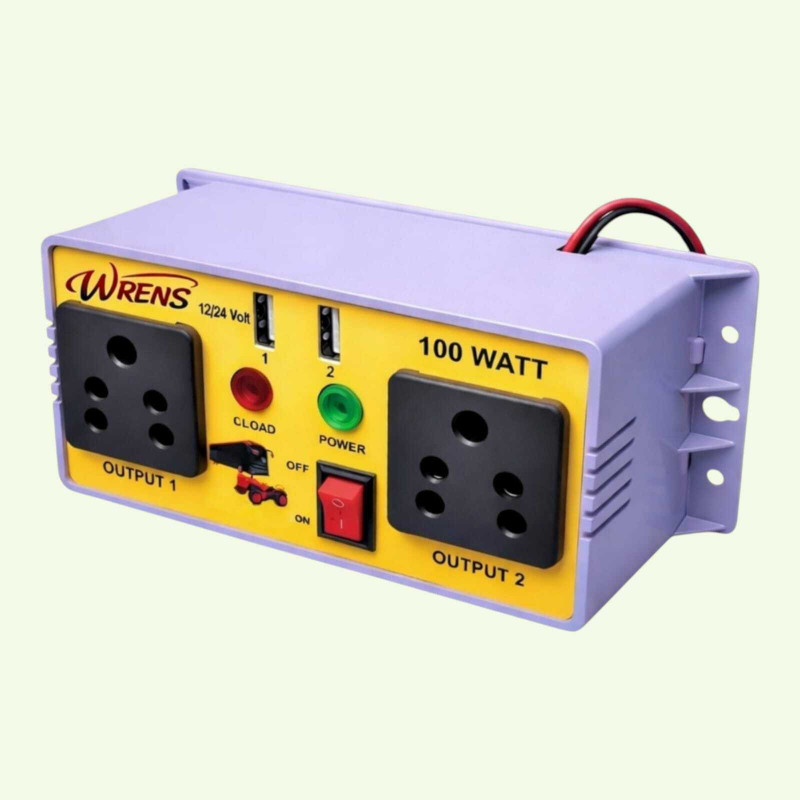 WRENS 100W Dual USB Gang Box Regulator for Truck Car Car Inverter