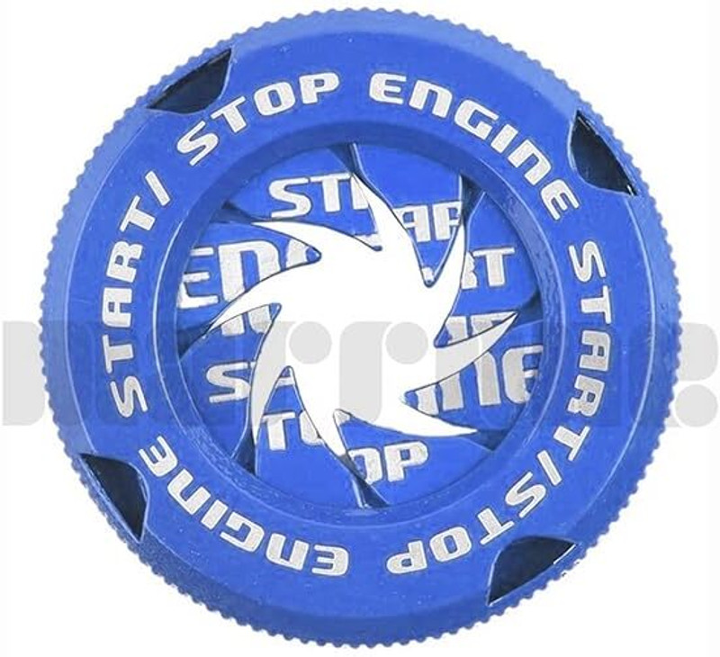 DADDY AUTO BLUE Push Start Button Cover Universal For Car Rotating Push to Start Cover Car Inverter