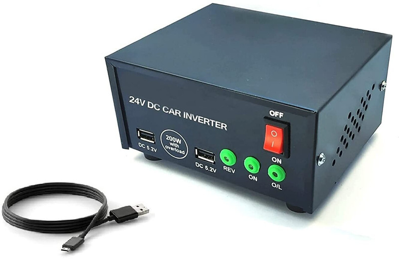BE Components Dc to Ac Converter 24v Multiple Applications with USB port Car Inverter
