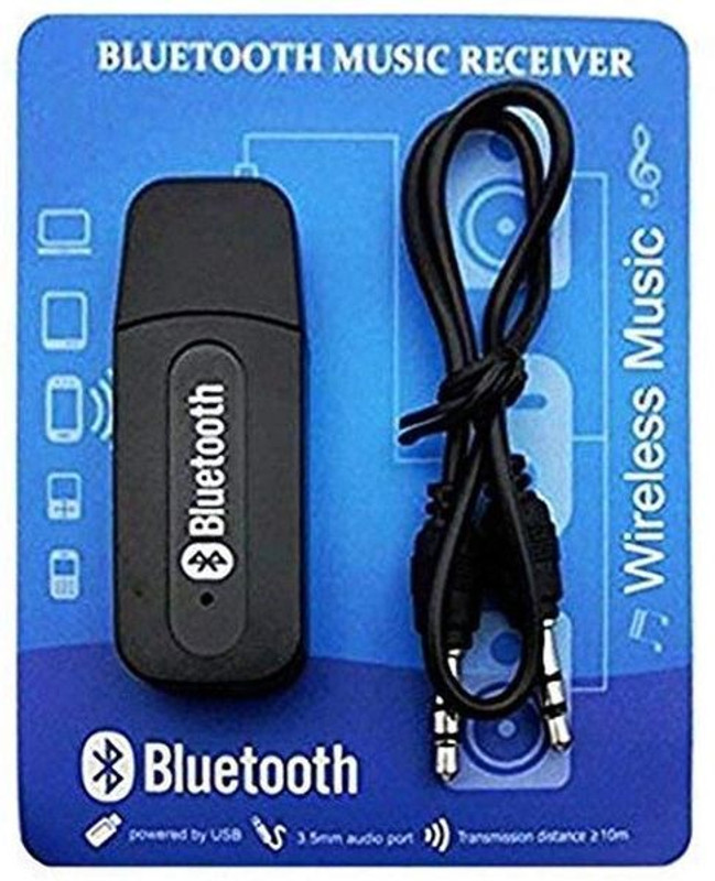 Electro Particle v5.0 Car Bluetooth Device with 3.5mm Connector, Adapter Dongle, Audio Receiver, Transmitter(Black)