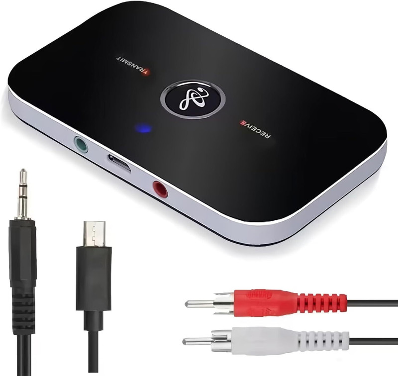 microware v2.1+EDR Car Bluetooth Device with USB Cable, Audio Receiver, Transmitter(Black)
