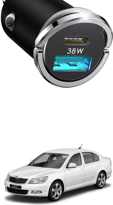 GONAMA Car Cigarette Charger Lighter LED Voltmeter 2.4A USB Type-C port charging SG202 Car Laptop Charger(AC, DC)