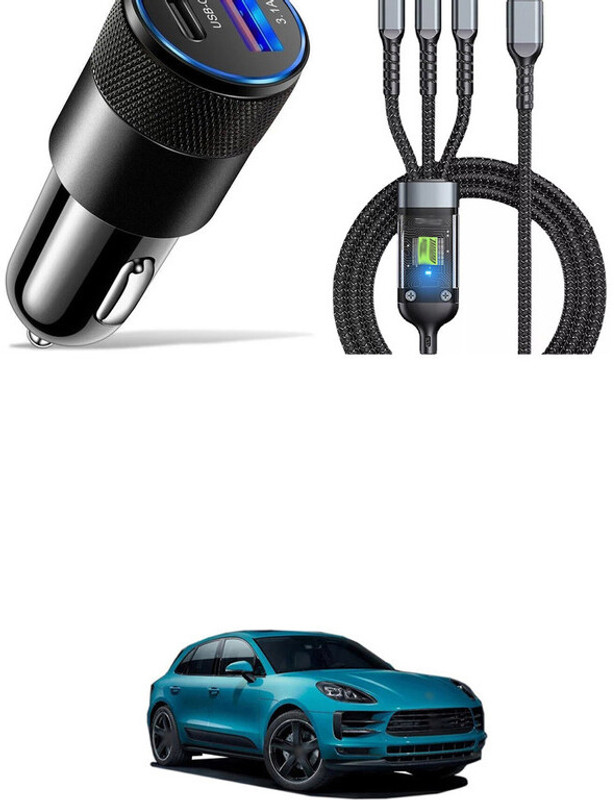 GONAMA Car Fast Charger Car Cigarette Lighter Socket Dual USB 12V-24V QC3.0 + PD sg193 Car Laptop Charger(AC, DC)
