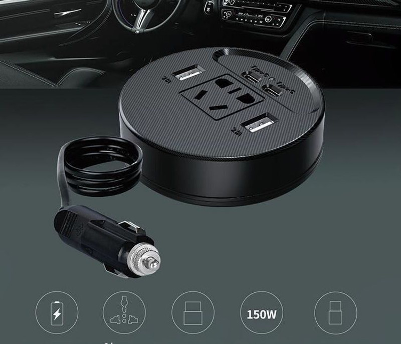 KIDS VALLA Car Power Inverter DC 12V/24V Car Laptop Charger(AC)
