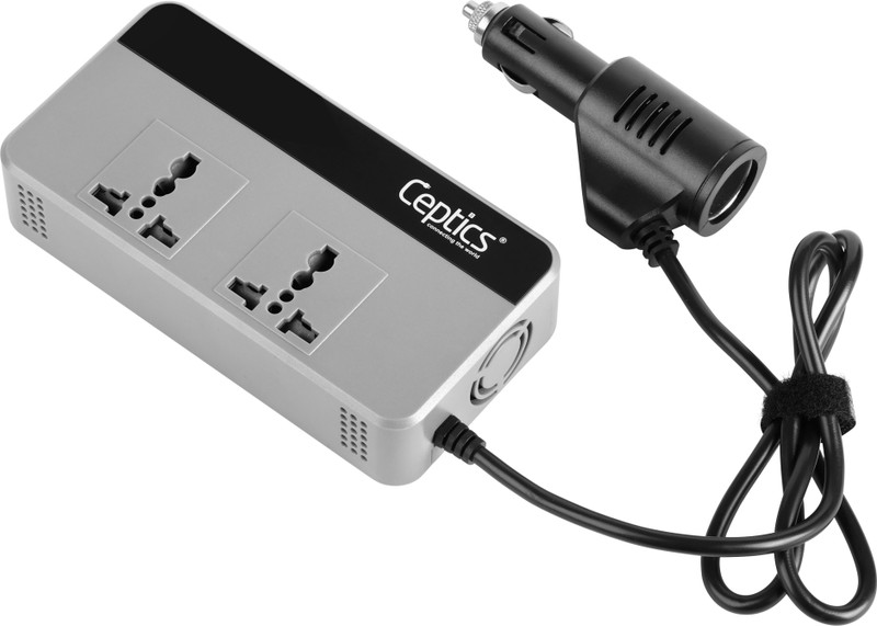 Ceptics 200W Car Laptop and mobile charger - SmartVoltage™ Technology & FAST CHARGING Car Laptop Charger(AC, DC)