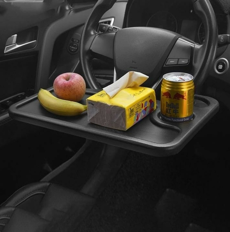 The Vogue Nation Food Tray Steering Wheel Tray Holder Desk Multifuctional Travelling Car Laptop Tray