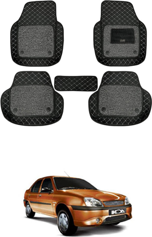 MATIES Leatherite 7D Mat For  Ford Ikon(Black)