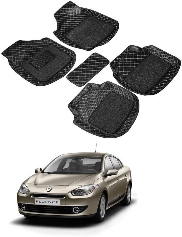 ARNEJA Leatherite 7D Mat For  Renault Fluence(Black)