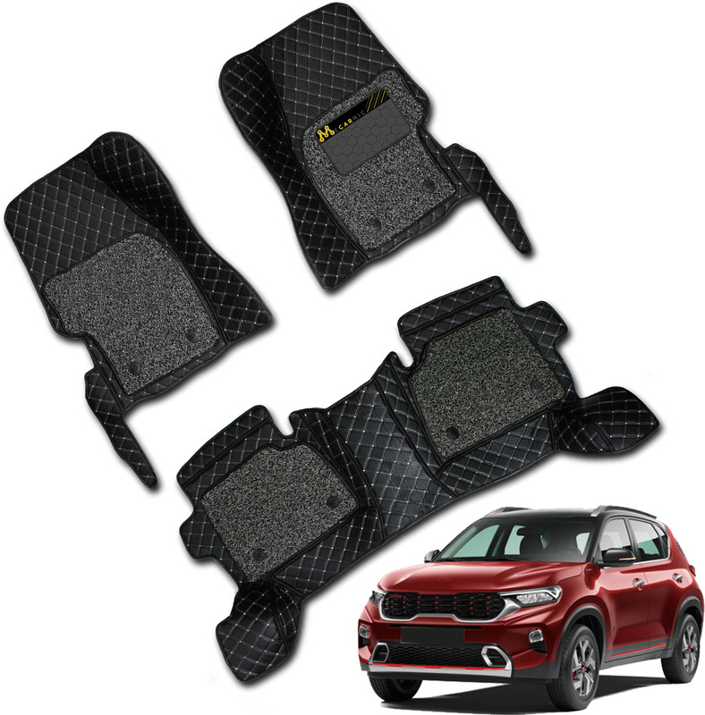 Mecarnic Leatherite 7D Mat For Kia Sonet(Black)