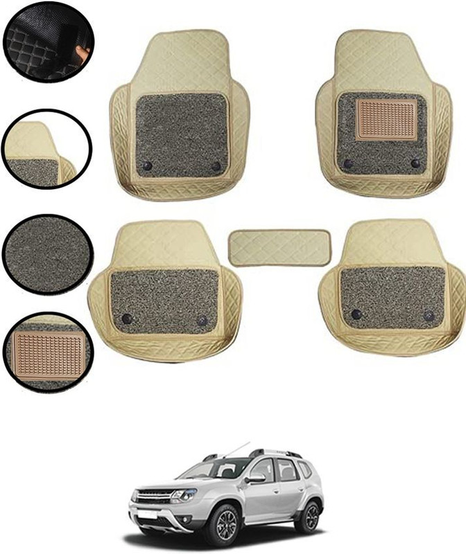 zplus Leatherite 7D Mat For  Renault Duster(Beige)